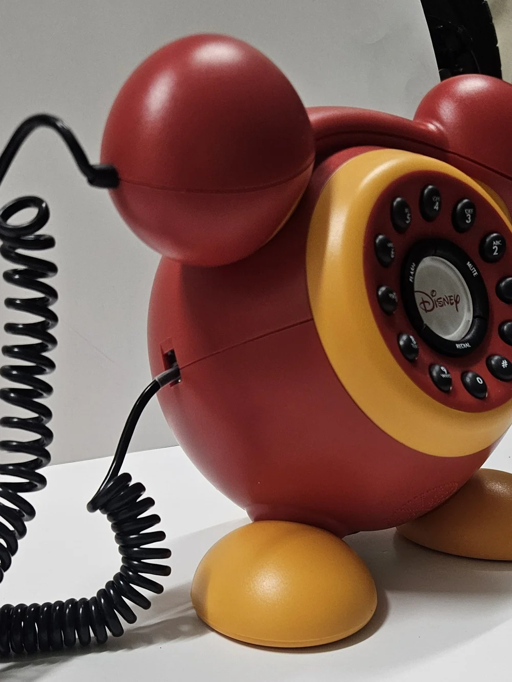 Disney Red & Yellow Vintage Phone